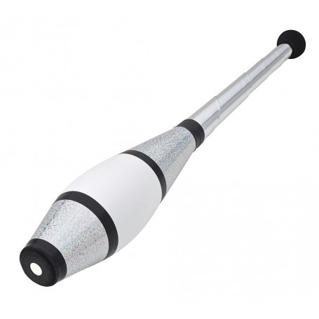 Massue de jonglerie Pirouette Europ pailletée manche argent HENRYS