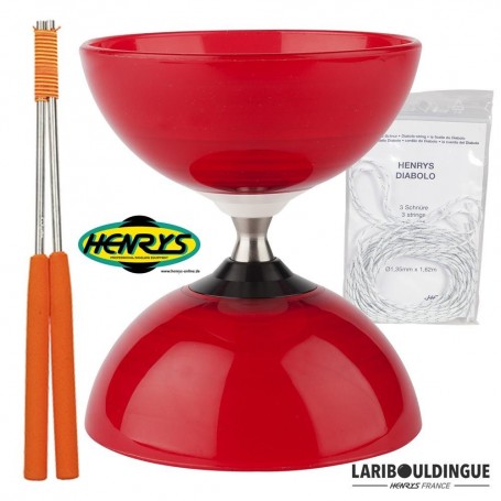 Diabolo Beach à roulement + Bag. Alu Vert + 3 ficelles