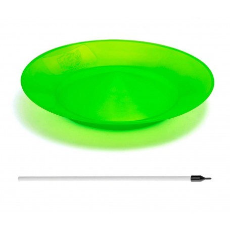 Assiette souple fluo + Baguette plastique PLAY