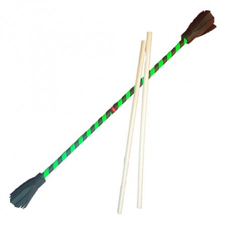 Bâton fleur simple spirale Vert GOUDURIX  + Baguettes