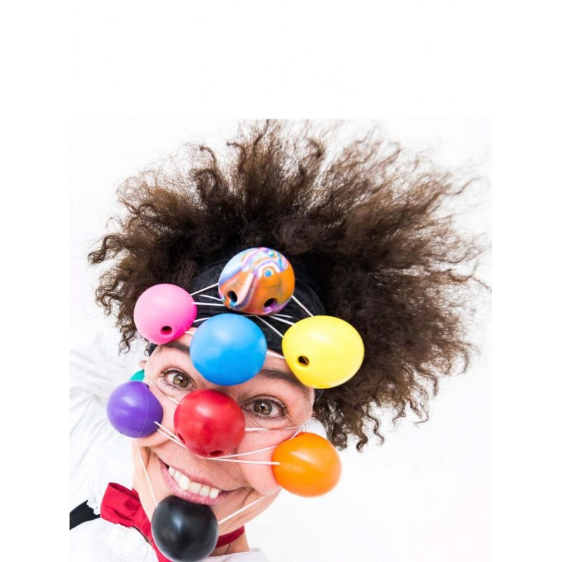 Nez De Clown En Mousse - Lot De 4 Pour Déguisement Et Fêtes