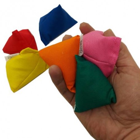 Lot de 6 balles de jonglage triangulaire
