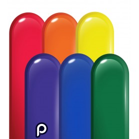 Ballons à sculpter Arc en ciel 260 Prima x 50