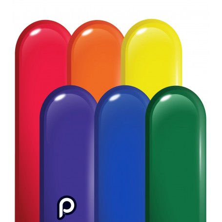Ballons à sculpter Arc en ciel 260 Prima x 50