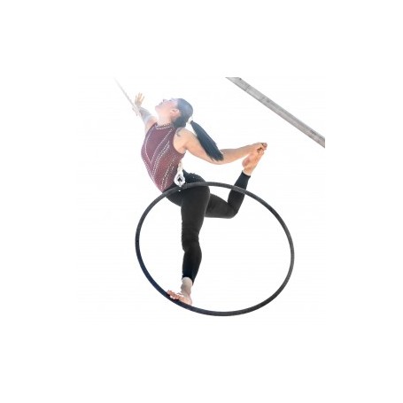 Ensemble de cerceaux aériens à point unique, équipement aérien de cirque en acier inoxydable, ensemble de cerceaux de lyra pour studio de danse, remise en forme aérienne (taille : 80 cm
