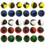 Lot de 30 balles de jonglage classic Noir/couleur CIRKAO