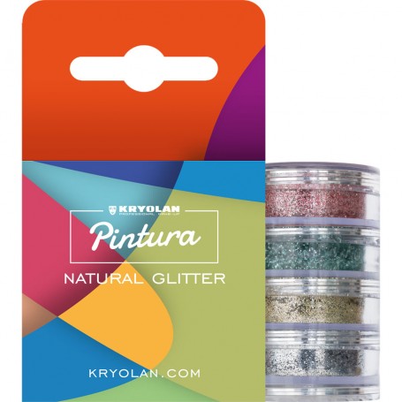 Paillettes naturelles KRYOLAN set de 4 couleurs Pintura