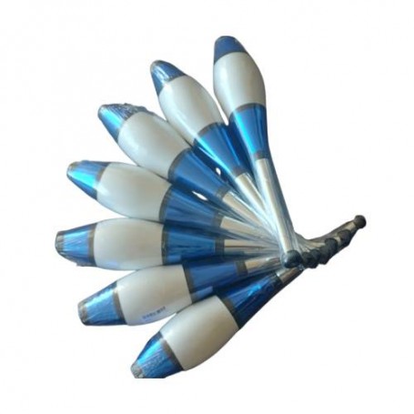 Lot de 7 massues Albatros Europ Bleu