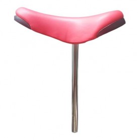 Selle pour monocycle vintage rouge