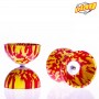 Diabolo Multicolore Rouge / jaune PLAY + baguettes rouge FiberGlass