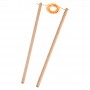Diabolo Multicolore Blanc / noir PLAY + baguettes bois