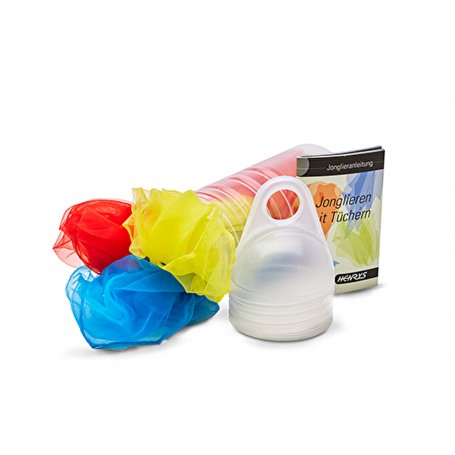 Lot de 3 foulards à jongler + boîte HENRYS